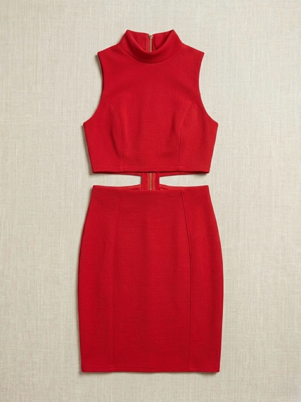 Nikibiki Red Cutout Mini Dress Set